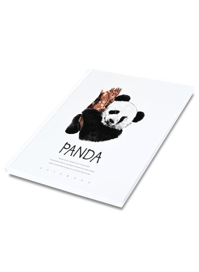 FIS® Hard Cover Notebook, Size 10"X8" Inches(254x203.2mm), 96 Sheets, 192 Pages, Single Line Ruling, White Paper, Packet of 5 Pieces, Panda Cover Design 5-FSNBHC1896-PAN5 - Image 5